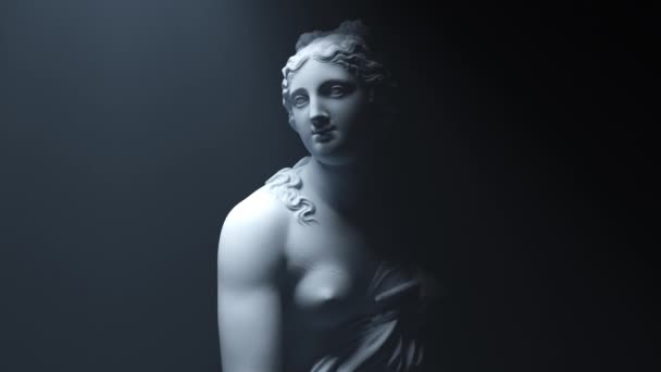 Statua Wenus Animacji — Wideo stockowe