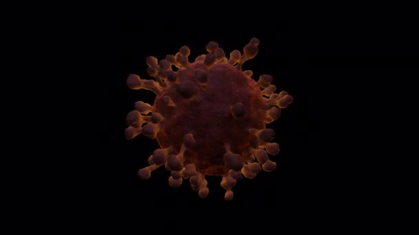 動くコロナウイルス細胞の3Dアニメーション — ストック動画