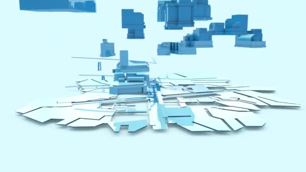 Architecture Blueprint Animation Urbaine — Video