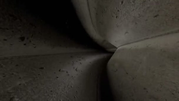 Підземна Анімація Тунельної Петлі Стічних Вод — стокове відео