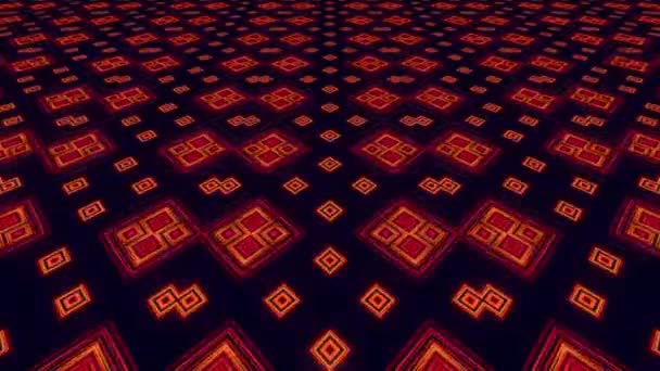 三维彩色地毯抽象循环动画 — 图库视频影像