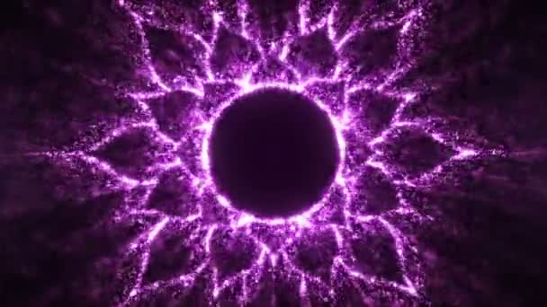 Purple Circle Chakra Animation — Stock Video