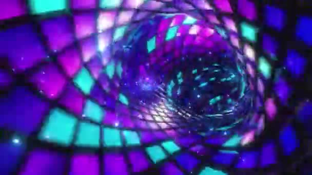 Tunnel Boucle Bleu Cristal Violet — Video