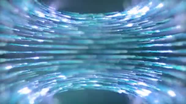 Een Blauwe Deeltjes Vortex Achtergrond — Stockvideo
