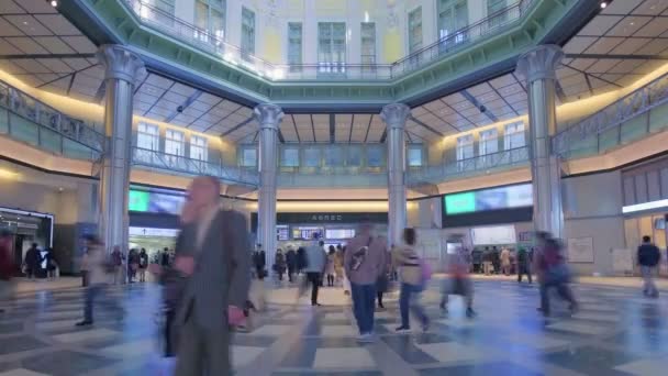 Zeitraffer Tokioter Bahnhof Marunouchi North Dome — Stockvideo