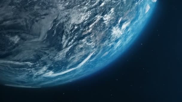 Planeta Terra Animação Estrelas Fundo — Vídeo de Stock