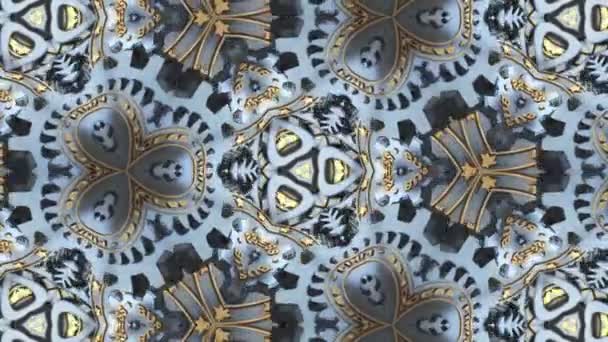 Silver Gears Fondos Abstractos Una Animación — Vídeo de stock