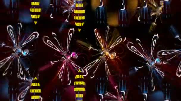 Color Wasp Pattern Animation — Vídeo de stock