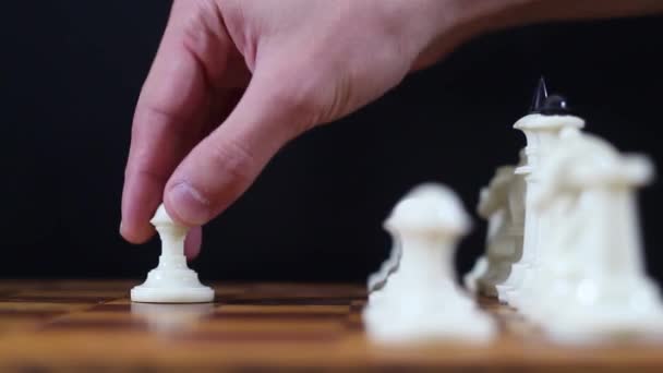 Friends Playing Chess Modern Competitions — Vídeo de stock