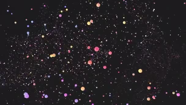Looped Abstract Colorful Dots Filed Animation — Video