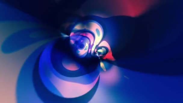 Looped Abstract Spinning Pattern Motion Graphics — Vídeo de stock