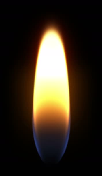 Realistically Animated Fire Flame Made Transparent Background — 图库视频影像