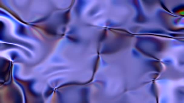 Modern Abstract Blue Satin Fluids Animation — Video