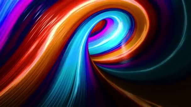 Colorful Energy Swirl Loop Animation — Wideo stockowe