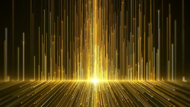 Gold Background Show — Video Stock