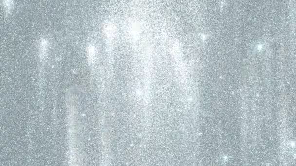 Silver Dust Sand Sparkles Background — 비디오