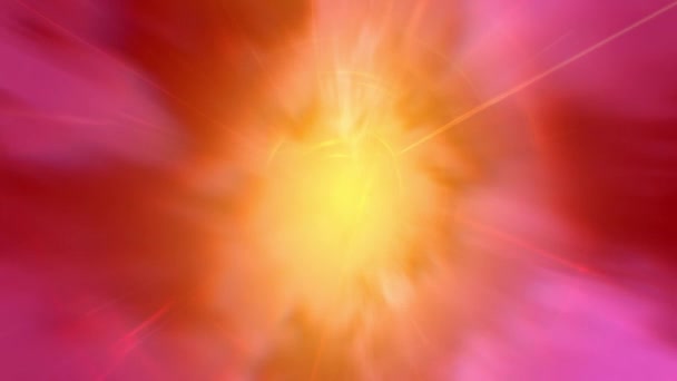 Ουράνιο Ιερό Φως Φόντο Πορτοκαλί Και Μοβ — Αρχείο Βίντεο