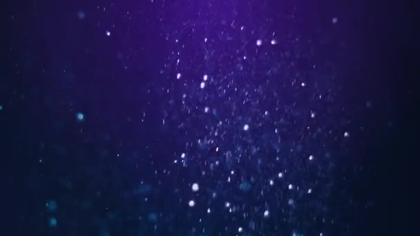 Magical Blue Glitter Particles Flying Animation — Video