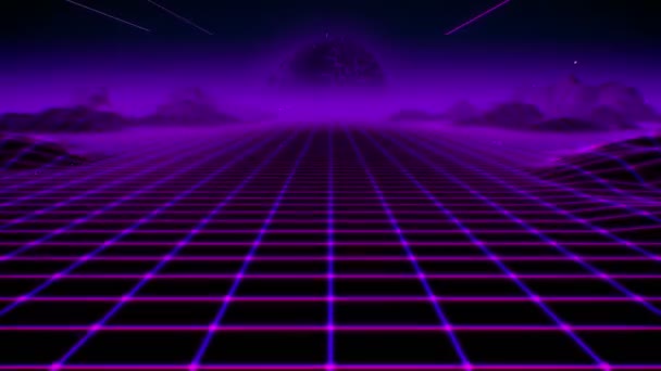 Retro Background Purple — Stok Video