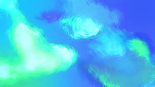 Van Gogh Style Painting Abstract Background Blue — Stock video