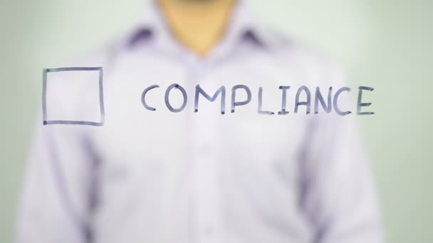 Compliance Checklist Illustration Transparent Surface — Video