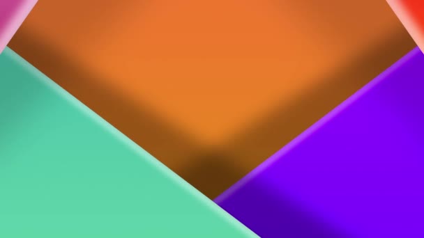 Colorful Planes Polygons Abstract Movement — Stok Video