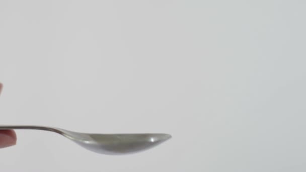 Pouring Syrup Spoon — Video Stock