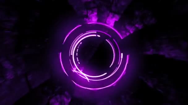 Purple Tunnel Animation — Stok video