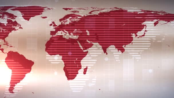 Broadcast News Background White Red — Stock Video