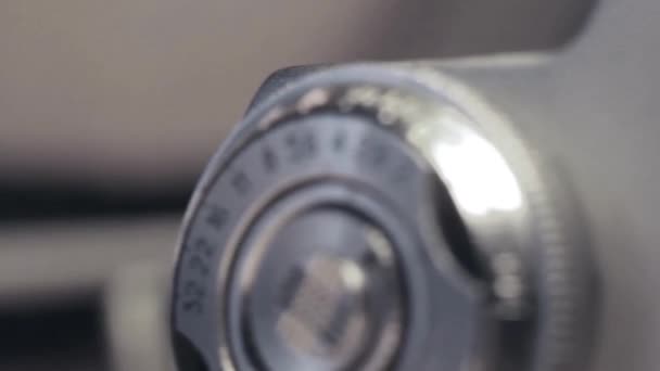 Mechanical Film Cameras Slider Shot — Wideo stockowe