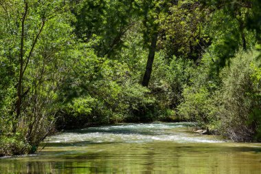 Nehir derenin suyundan akıyor.