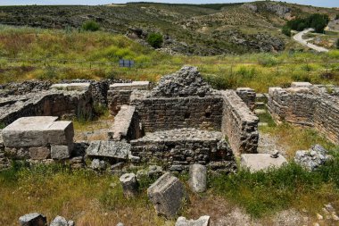 İspanya Cuenca 'da bir Roma medeniyetinin kalıntıları.