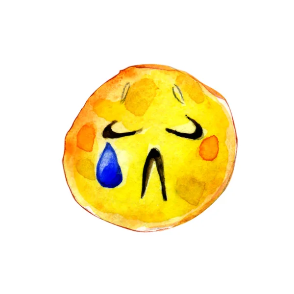 Smiley Pleurant Réaction Emoji — Photo