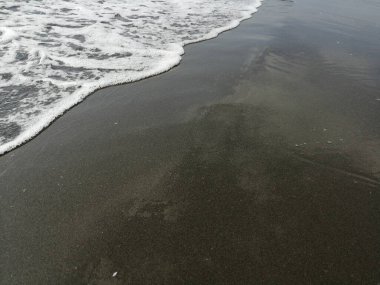 Sahildeki deniz dalgaları