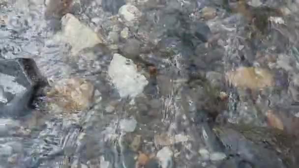 Καθαρή Και Αναζωογονητική Ροή Ποταμού Κατάλληλη Για Βίντεο Πλάνα Έργων — Αρχείο Βίντεο