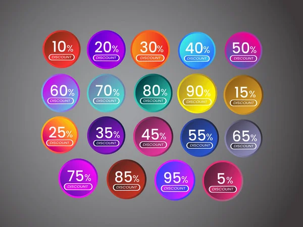 discount promotion round label