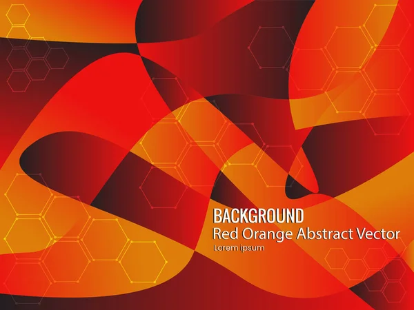 red orange abstract vector background