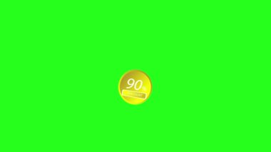 promotion animation 90% discount promotion ninety percent discount green screen