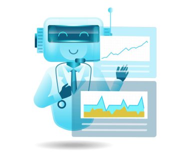 Robot, doktorlara hasta verilerini analiz etmede yardımcı oluyor.