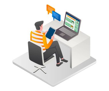 Have a conversation on the computer