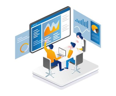 Meeting for discussion on investment business analysis