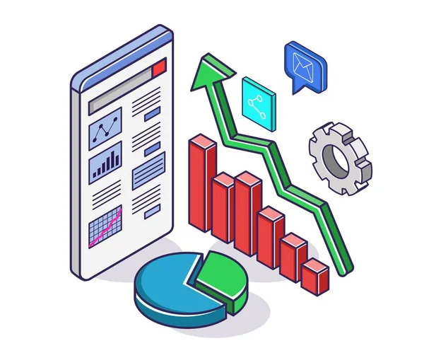Investment Business Analysis Data — Stockvektor