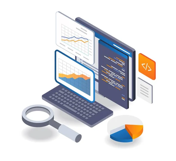 System Programmer Data Analyst — Stock Vector