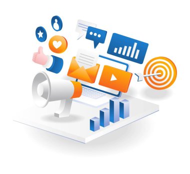 Social media digital marketing strategy email business campaign