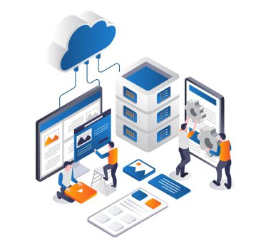 Bulut sunucusu web sunucu geliştirme takımı