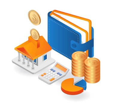 Banka ve cüzdanlarda para biriktirmek