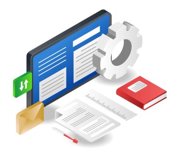 A desk where creativity works and studies