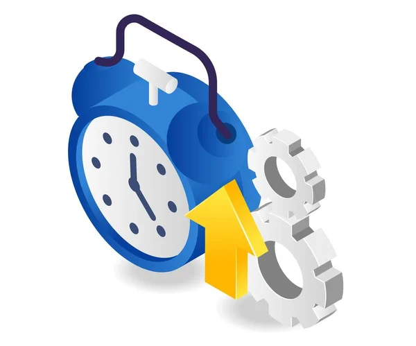 Process Setting Time — Stockvector