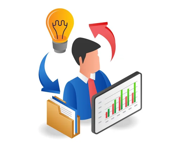 Data Analysis Data Ideas — Stockvector