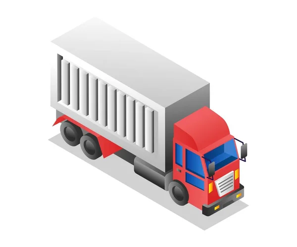 Logistics Freight Forwarder Trailer Truck — Wektor stockowy